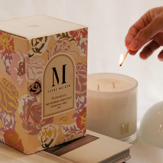 Mediterranean Lemon & Peach 375g Candle