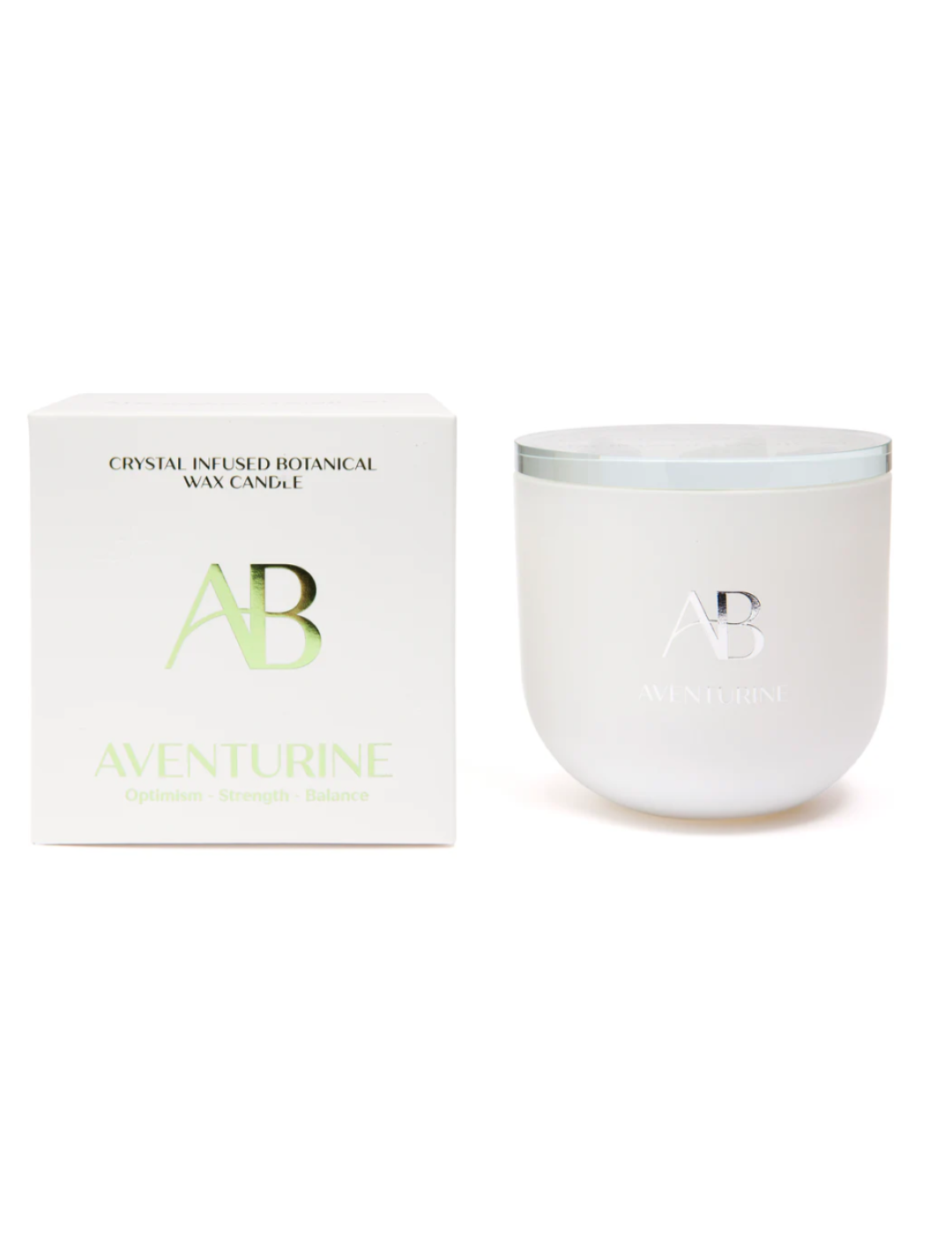 Aventurine Crystal 340g Candle