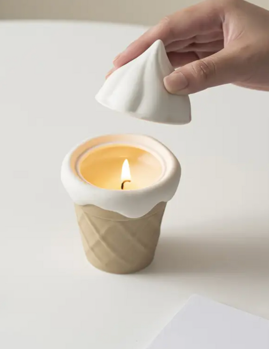 Ice Cream Cone Candle Jar
