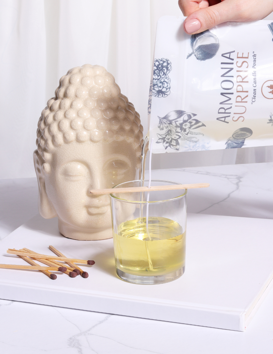 Premium Candle Bundle 2 DIY Kits + Glass Jars + Crystals + Gift Box