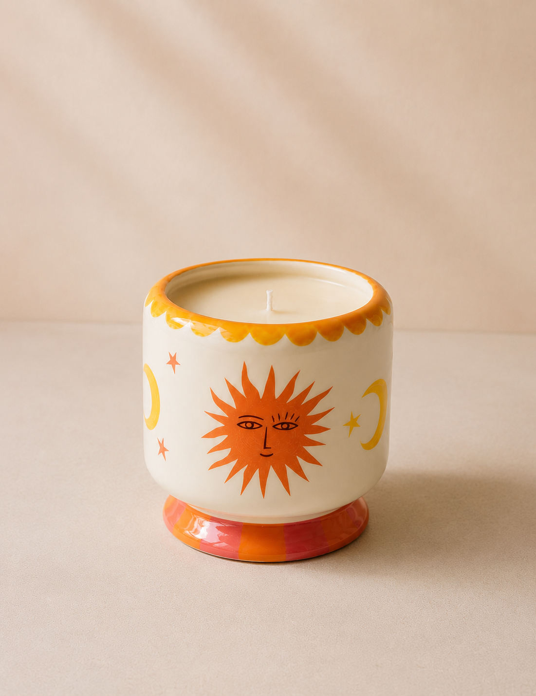 Bohemian Ceramic Candle Container