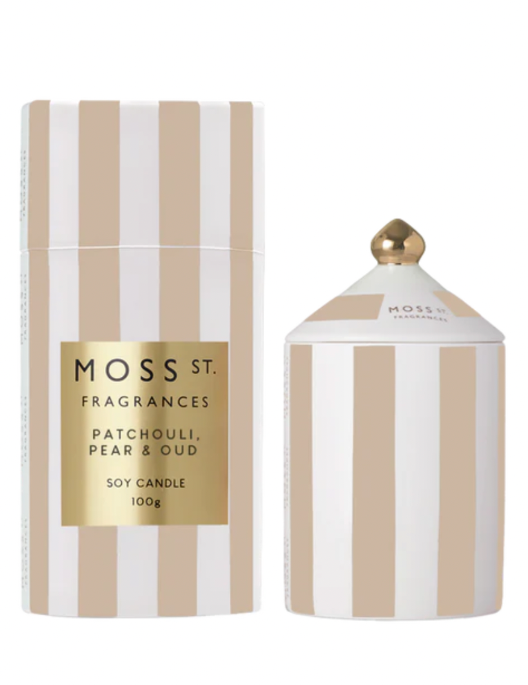 Patchouli, Pear & Oud Ceramic Candle 100g