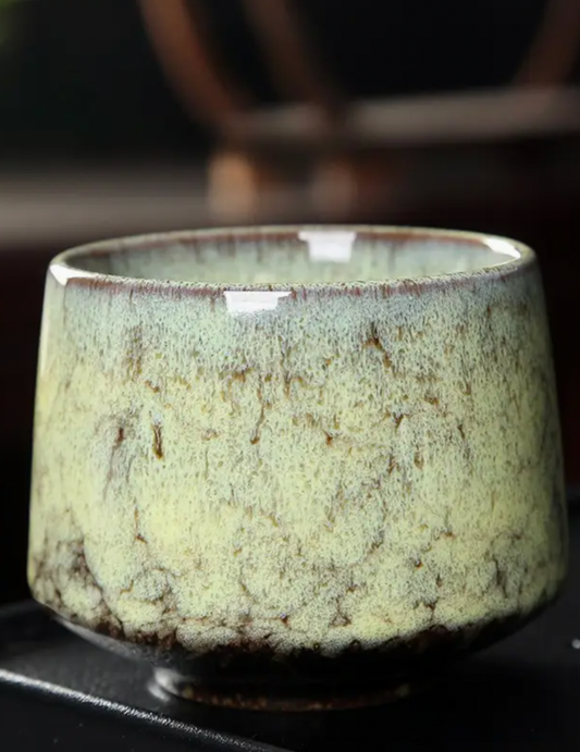 Handcrafted Retro Ceramic Candle Vessel